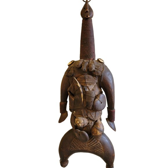 Male Namji doll fetish Fertility figure Wooden African Figurine Statue - Picture 16 of 16